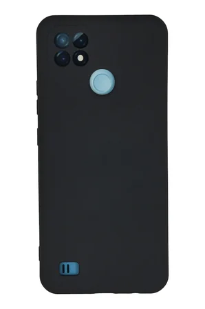 Uray store Realme C21 Kılıf Nano içi Kadife Silikon - Lacivert