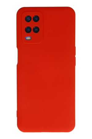 Uray store Oppo A54 4G Kılıf Nano içi Kadife Silikon - Kırmızı