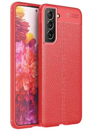 Uray store Samsung Galaxy S21 FE Kılıf Auto Focus Kapak - Kırmızı