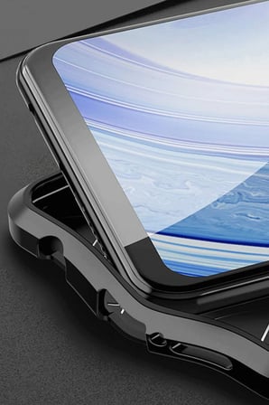Uray store Samsung Galaxy S21 FE Kılıf Auto Focus Kapak - Kırmızı