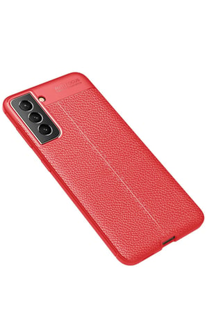 Uray store Samsung Galaxy S21 FE Kılıf Auto Focus Kapak - Kırmızı