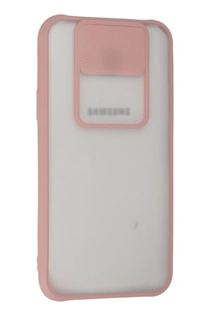Uray store Samsung Galaxy J7 Kılıf Palm Buzlu Kamera Sürgülü Silikon - Pembe