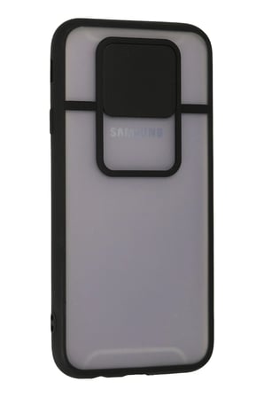 Uray store Samsung Galaxy J7 Pro / J730 Kılıf Palm Buzlu Kamera Sürgülü Silikon - Siyah