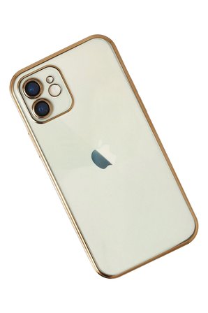 Uray store Apple iPhone 12 Kılıf Razer Lensli Silikon - Gold