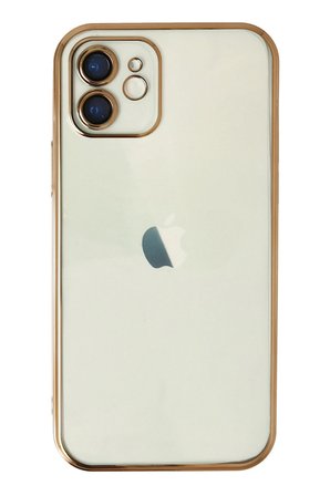 Uray store Apple iPhone 12 Kılıf Razer Lensli Silikon - Gold