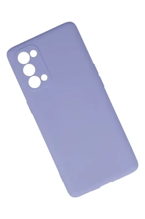 Uray store Oppo Reno 5 Pro Kılıf Nano içi Kadife Silikon - Lila