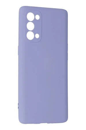 Uray store Oppo Reno 5 Pro Kılıf Nano içi Kadife Silikon - Lila