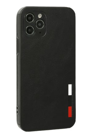 Uray store Apple iPhone 11 Pro Max Kılıf Loop Deri Silikon - Siyah