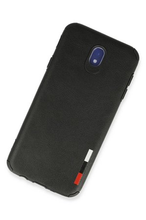 Uray store Samsung Galaxy J7 Pro / J730 Kılıf Loop Deri Silikon - Siyah