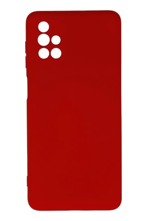 Uray store Samsung Galaxy M51 Kılıf Nano içi Kadife Silikon - Kırmızı