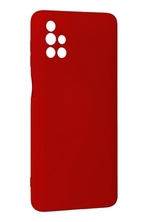 Uray store Samsung Galaxy M51 Kılıf Nano içi Kadife Silikon - Kırmızı