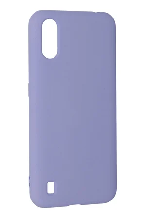 Uray store Samsung Galaxy A01 Kılıf Nano içi Kadife Silikon - Lila