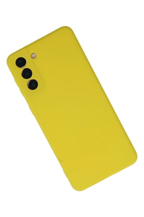 Uray store Samsung Galaxy S21 Plus Kılıf Nano içi Kadife Silikon - Sarı