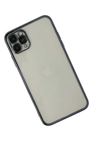 Uray store Apple iPhone 11 Pro Max Kılıf Razer Lensli Silikon - Siyah