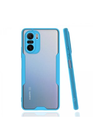 Uray store Xiaomi Poco F3 Kılıf Platin Silikon - Mavi