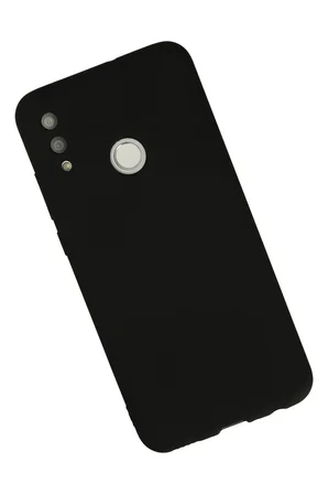 Uray store Huawei P Smart 2019 Kılıf Nano içi Kadife Silikon - Siyah