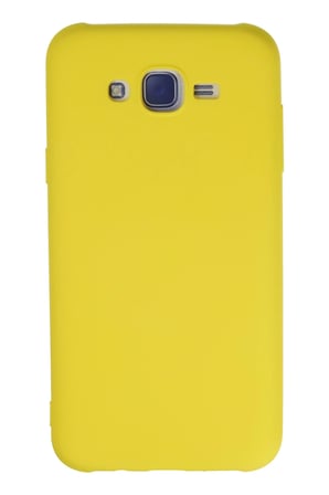 Uray store Samsung Galaxy J7 Kılıf Nano içi Kadife Silikon - Sarı