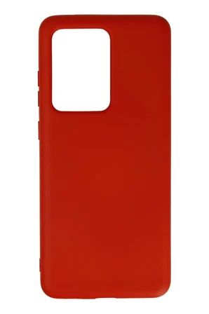 Uray store Samsung Galaxy S20 Ultra Kılıf Nano içi Kadife Silikon - Kırmızı