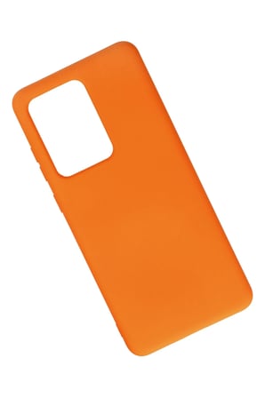 Uray store Samsung Galaxy S20 Ultra Kılıf Nano içi Kadife Silikon - Turuncu