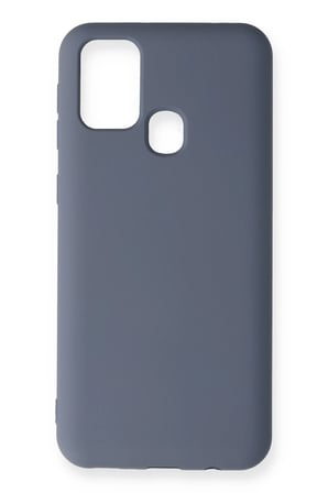 Uray store Samsung Galaxy M31 Kılıf Nano içi Kadife Silikon - Gri