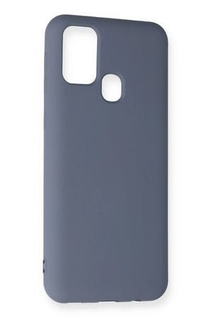 Uray store Samsung Galaxy M31 Kılıf Nano içi Kadife Silikon - Gri