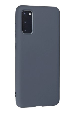 Uray store Samsung Galaxy S20 Kılıf Nano içi Kadife Silikon - Gri