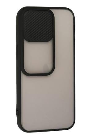 Uray store Apple iPhone 13 Pro Kılıf Palm Buzlu Kamera Sürgülü Silikon - Siyah