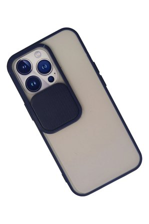 Uray store Apple iPhone 13 Pro Kılıf Palm Buzlu Kamera Sürgülü Silikon - Lacivert
