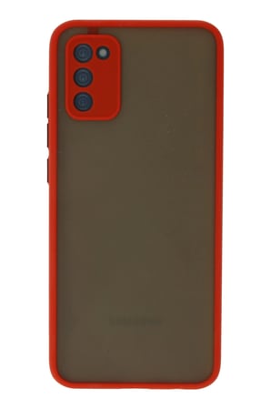 Uray store Samsung Galaxy A03S Kılıf Montreal Silikon Kapak - Kırmızı