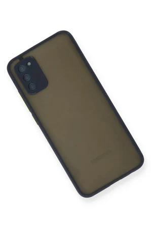 Uray store Samsung Galaxy A03S Kılıf Montreal Silikon Kapak - Lacivert