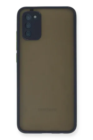 Uray store Samsung Galaxy A03S Kılıf Montreal Silikon Kapak - Lacivert