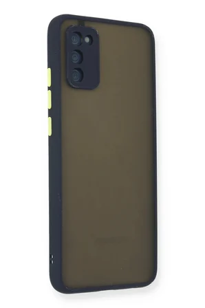 Uray store Samsung Galaxy A03S Kılıf Montreal Silikon Kapak - Lacivert