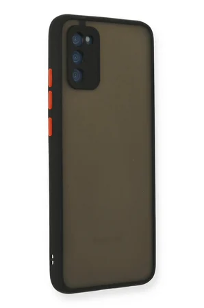 Uray store Samsung Galaxy A03S Kılıf Montreal Silikon Kapak - Siyah