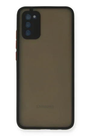 Uray store Samsung Galaxy A03S Kılıf Montreal Silikon Kapak - Siyah