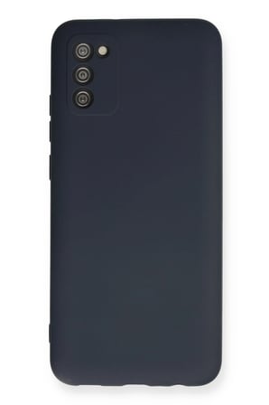 Uray store Samsung Galaxy A03S Kılıf Nano içi Kadife Silikon - Lacivert