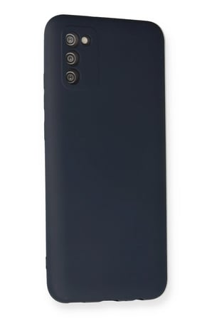 Uray store Samsung Galaxy A03S Kılıf Nano içi Kadife Silikon - Lacivert