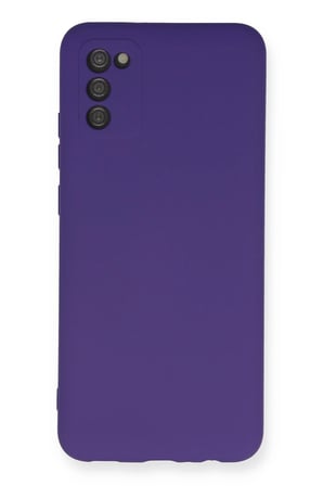 Uray store Samsung Galaxy A03S Kılıf Nano içi Kadife Silikon - Mor