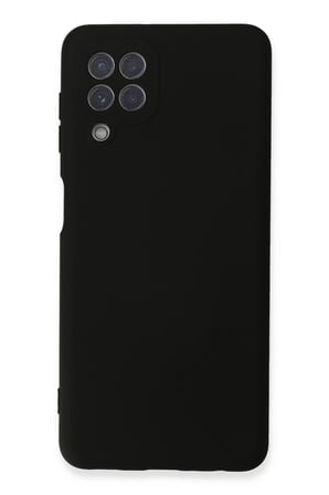 Uray store Samsung Galaxy A22 Kılıf Nano içi Kadife Silikon - Siyah