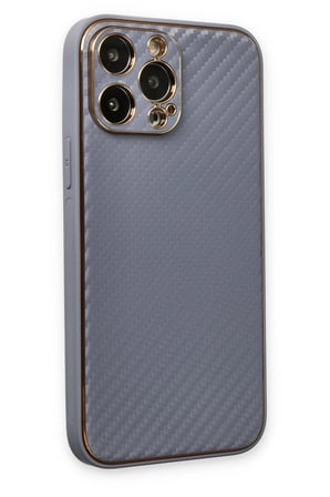 Uray store Apple iPhone 13 Pro Max Kılıf Coco Karbon Silikon - Gri