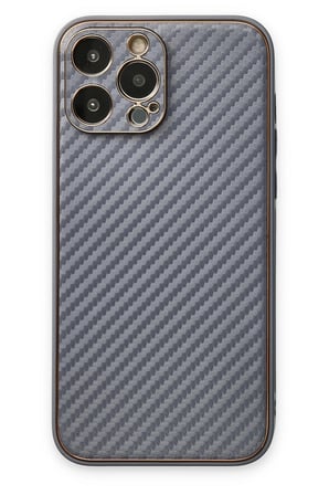 Uray store Apple iPhone 13 Pro Max Kılıf Coco Karbon Silikon - Gri