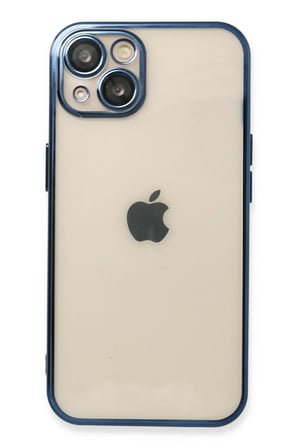 Uray store Apple iPhone 13 Kılıf Razer Lensli Silikon - Lacivert