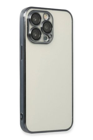 Uray store Apple iPhone 13 Pro Max Kılıf Razer Lensli Silikon - Siyah
