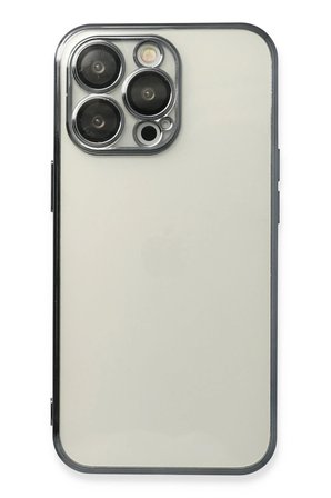 Uray store Apple iPhone 13 Pro Max Kılıf Razer Lensli Silikon - Siyah