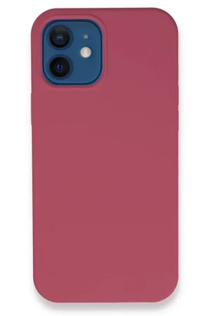 Uray store Apple iPhone 12 Kılıf Lansman Legant Silikon - Fuşya
