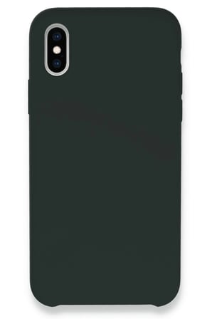 Uray store Apple iPhone XS Max Kılıf Lansman Legant Silikon - Koyu Yeşil