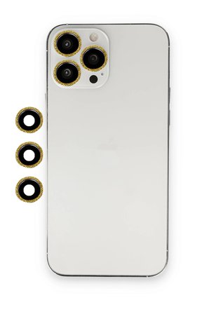 Uray store Apple iPhone 12 Pro Max Shine Kamera Lens - Gold