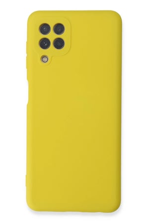 Uray store Samsung Galaxy A22 Kılıf Nano içi Kadife Silikon - Sarı