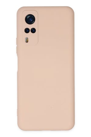 Uray store Vivo Y53S Kılıf Nano içi Kadife Silikon - Pudra