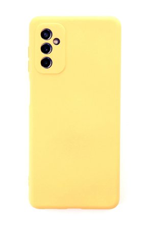 Uray store Samsung Galaxy M52 5G Kılıf Nano içi Kadife Silikon - Sarı