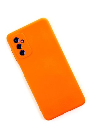 Uray store Samsung Galaxy M52 5G Kılıf Nano içi Kadife Silikon - Turuncu